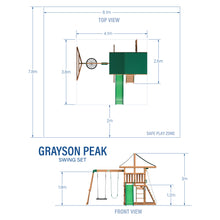 Charger l&#39;image dans la galerie, Grayson Peak Swing Set Metric
