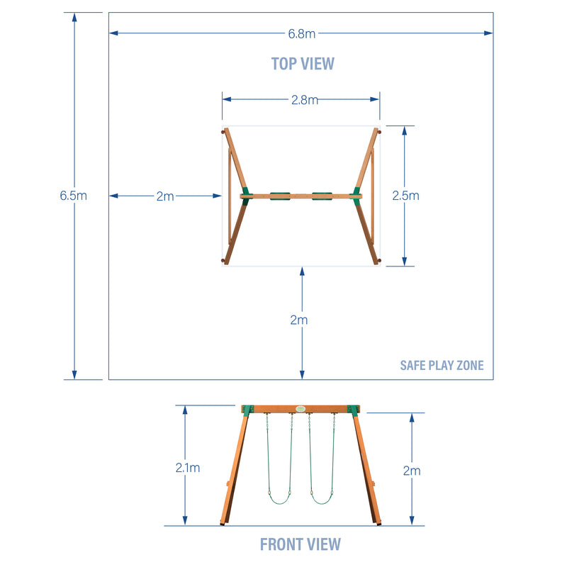 Heavy-Duty Durango Swing Set specifications