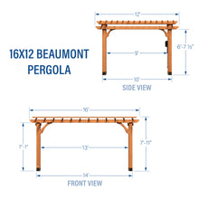 Load image into Gallery viewer, 16x12 Beaumont Inches Diagram
