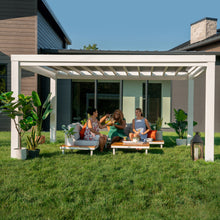 Load image into Gallery viewer, 14x10 Windham Modern Steel Pergola White
