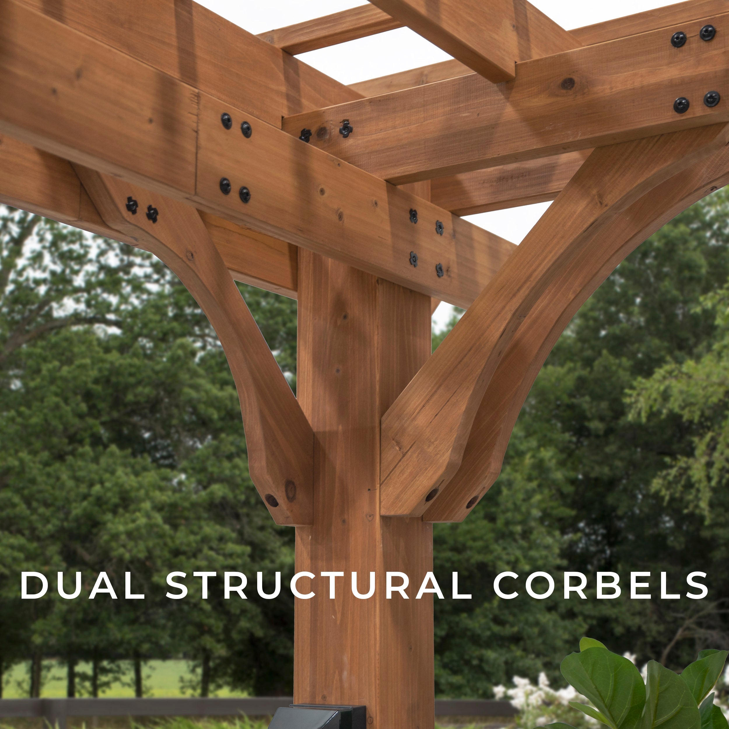 4.9m x 3.6m Beaumont Pergola (16ft x 12ft)