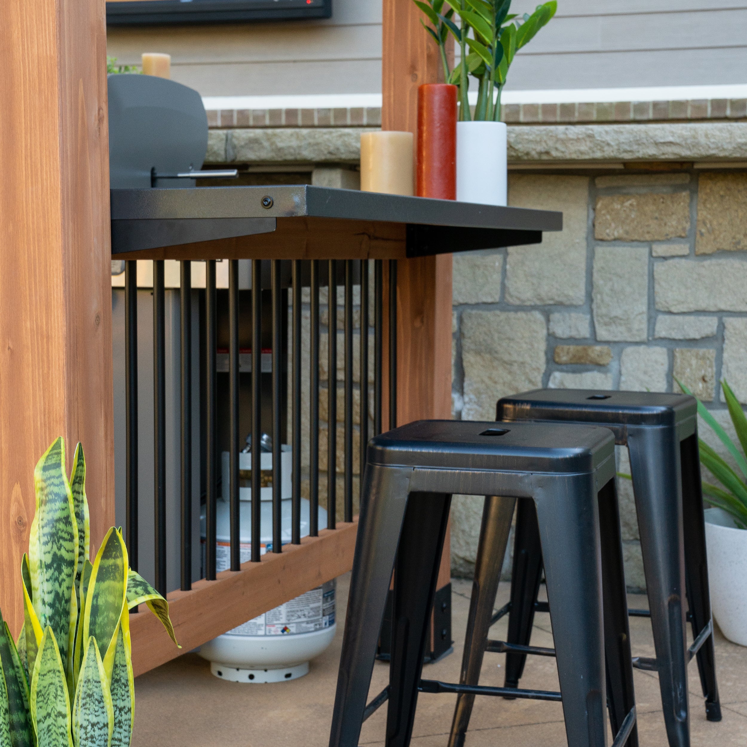 Saxony XL Grill Gazebo Bar