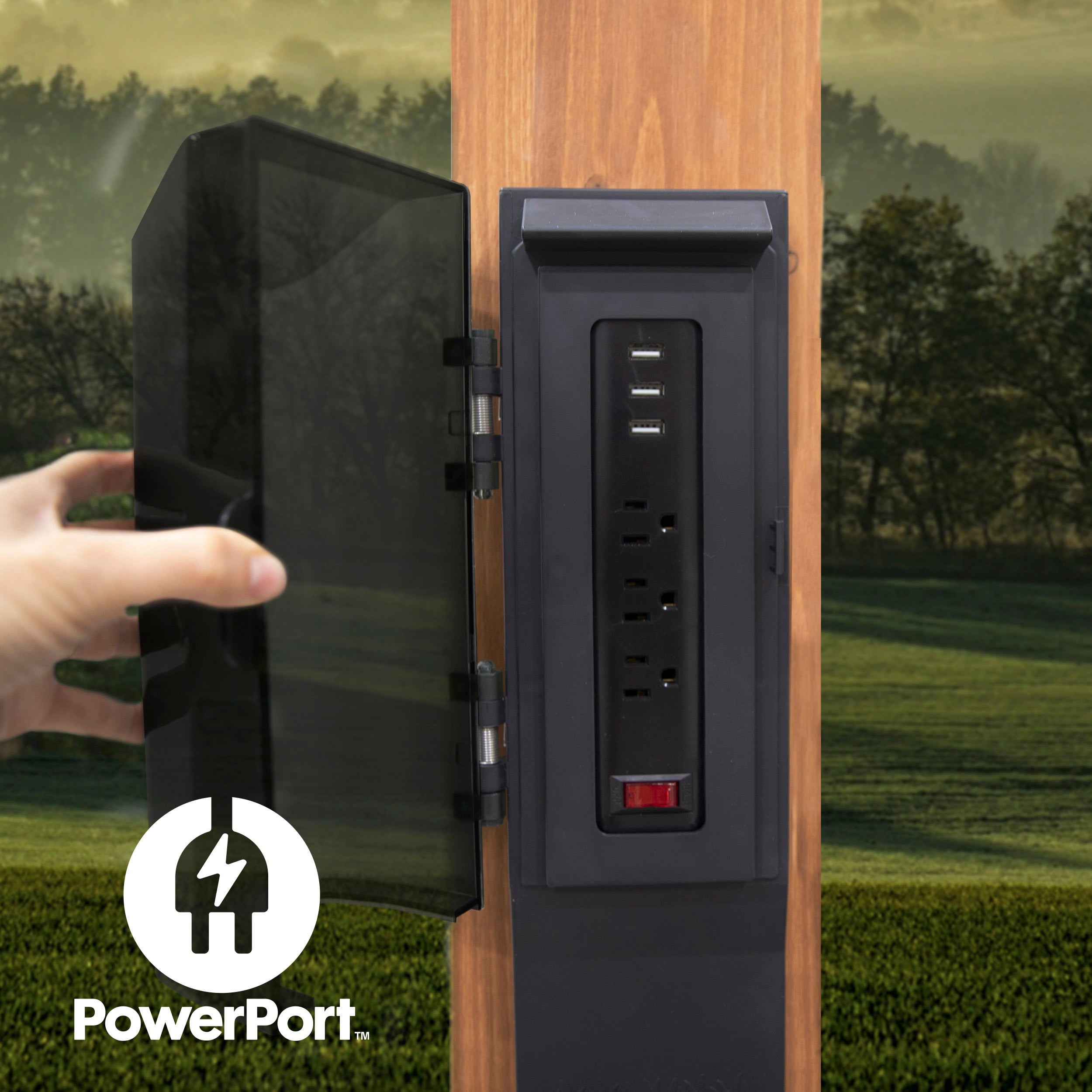 20x12 Beaumont Pergola Power Port