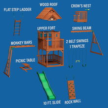 Charger l&#39;image dans la galerie, Skyfort II Swing Set Exploded View
