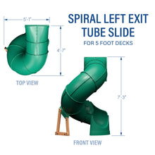 Charger l&#39;image dans la galerie, Left Exit Tube Slide For 5ft Play Deck Diagram

